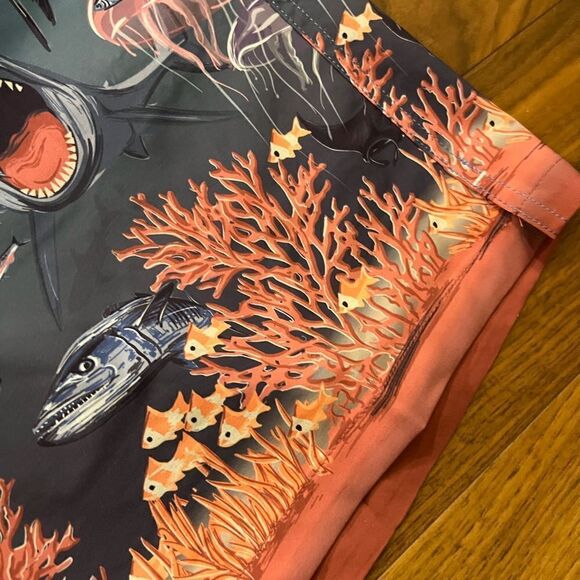 COPY - Peter Milar shark traffic swim trunks size M NWT - Picture 4 of 11